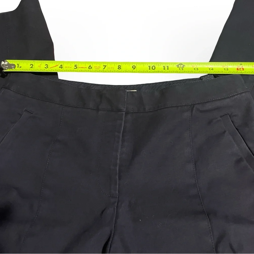 Tory Burch Capri Pants black straight‎ leg cropped size 10